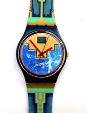 NEW Swatch Watch BLUE FLAMINGO