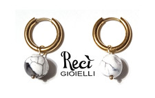 orecchini unisex con pietre