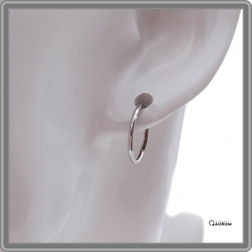 Orecchini cerchio argento - orecchini, a