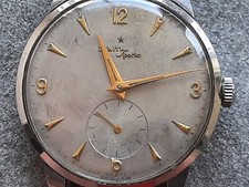 ZENITH SPORTO MANUALE JUMBO ANNI 50. CASSA INOX DA 37,5 mm. CORONA ORIGINALE