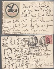 CC- CARTOLINA L'AQUILA D'AUSTRIA LA PENNA HA PERDUTO 1918 VIAGGIATA - CRT2484