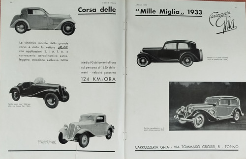 Carrozzeria ghia balilla - balilla, siata