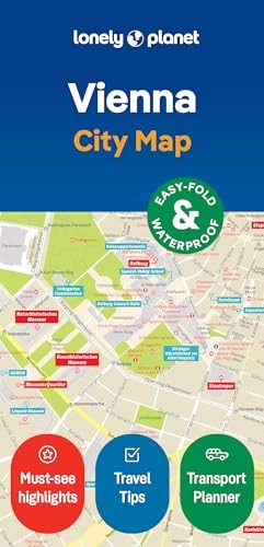 Lonely planet vienna city map - planet,