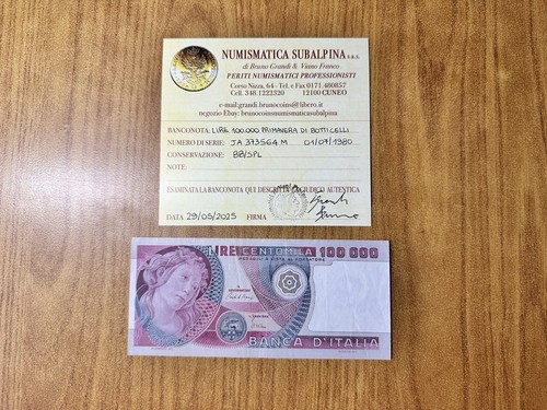 Banconota lire 100000 - banconota,