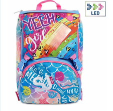 ZAINO SCUOLA ESTENDIBILE + ASTUCCIO OCEANLED GIRL SEVEN BIG SJ GANG
