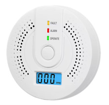 ✅Dispositivo di ALLARME monossido di carbonio rilevatore FUMO Display LCD✅ NUOVO