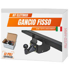 Gancio di traino fisso per MITSUBISHI L-200 4x4 dal 09.2019 + kit 13p.