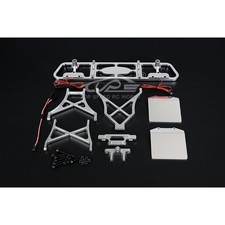 TSRC CNC Paraurti posteriore in metallo e kit luci per 1/5 LOSI 5IVE RV KM X2