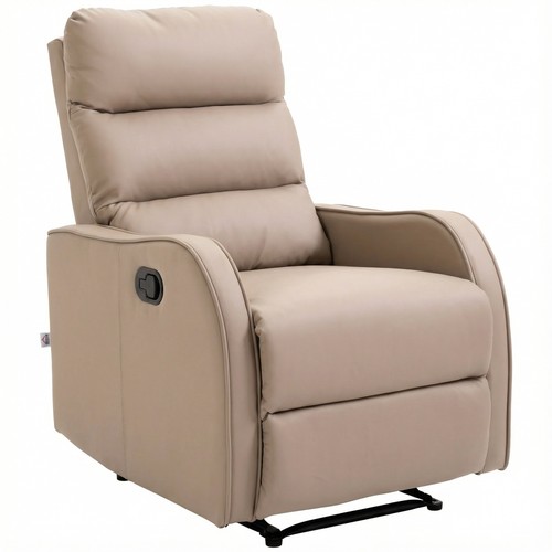 Homcom poltrona pelle pu - in,