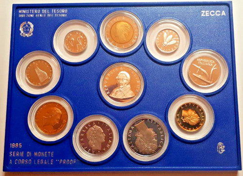 Divisionale lire italiane 1985 - lire,