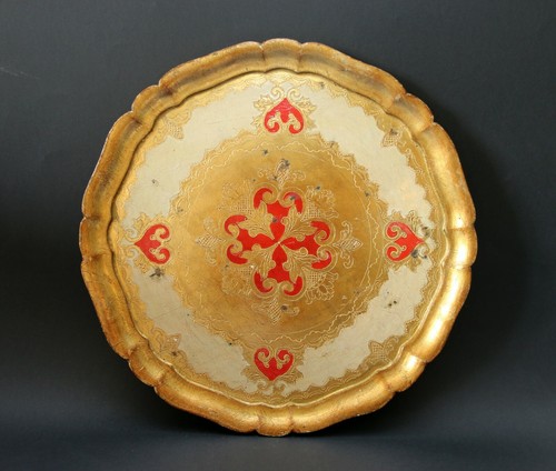 Vassoio legno rotondo - vassoio, /