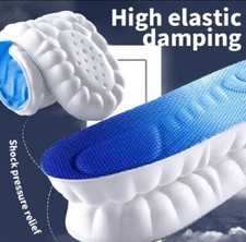 2 SOLETTE  GEL MEMORY FOAM PLANTARI SILICONE PER PIEDI SCARPE LAVORO UOMO DONNA