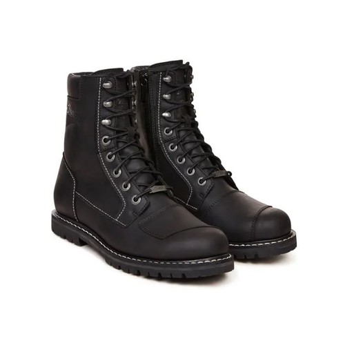 Stivali donna stringati moto