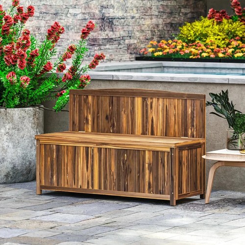 Wooden storage bench for - wooden,