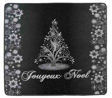 Tappeto natalizio resinato bordato NOEL