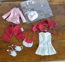 Lotto Abiti Bambola Corolle H 33 Cm Con Scarpine E Custodia.