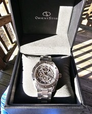 Orologio Orient Star Scheletro Automatico F6F4-UAF0 Giappone Cuore Aperto Acciaio Inox