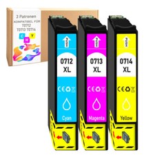 3 cartucce stampante a colori