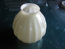 antico GLOBO SFERICO IN VETRO OPALE VINTAGE PER LAMPADARIO LAMPADA ABAT-JOUR