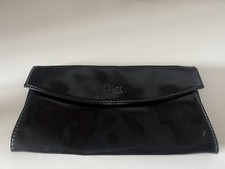 DIOR porta trucco in vernice nera, portafoglio donna.