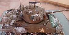 modellino dipinto sherman m4a1