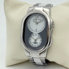 Orologio Unisex PHILIP STEIN Teslar Doppio Tempo Doppio Quadrante Bracciale Quarzo, 32mm