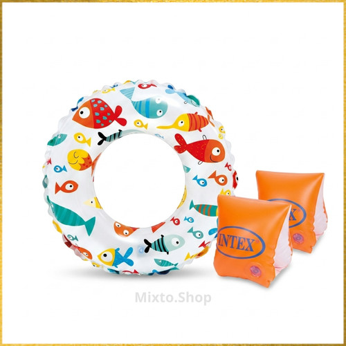 Set nuoto intex ciambella 61cm - intex,