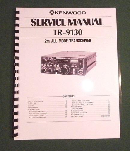 Kenwood 9130 manuale di - kenwood, tr-9130