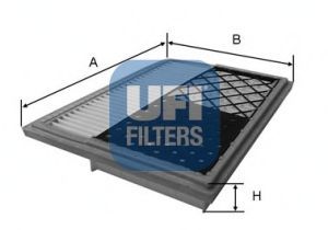 Filtro aria ufi 462 - filtro, 30.462.00