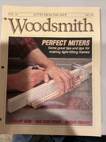 Woodsmith magazine notes from - magazine,