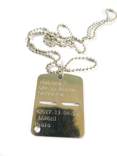 Piastrina militare originale - piastrina,