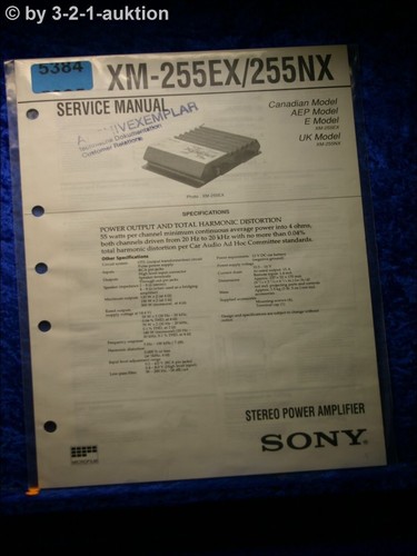 Sony service manual - manual, xm