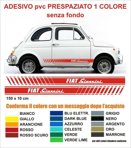 Strisce adesive fiat 500 - fiat,