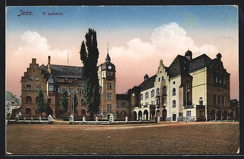 Jena vista della volkshaus - jena,,