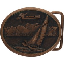 Fibbia cintura ottone Hobie