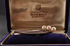 Spille cravatta perle AKOYA materiale argento 925 stile vintage marca...