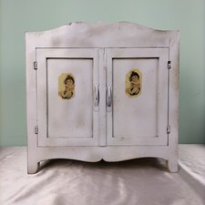 Armadio Mobile Legno Giocattolo Arredamento Epoca Bambole anni '40 Conservato