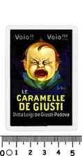 calamita PUBBLICITà CARAMELLE DE GIUSTI LUIGI PADOVA BIMBO PIANGE DITTA NEGOZIO