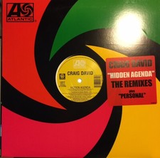Craig David - Hidden Agenda (Remixes) / Personal / VG / 12""