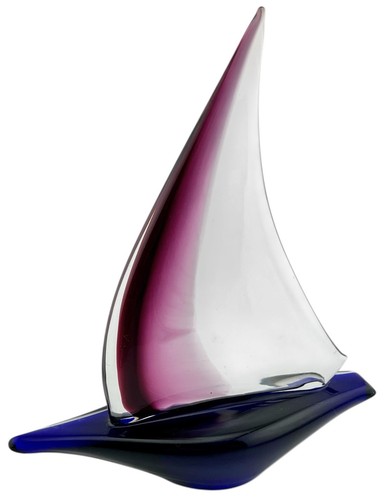 Barca vela vetro artistico - a,
