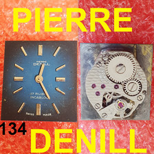 movimento pierre denill cal. fhf 69-21 movement watch for parts working vintage