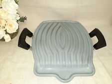1955 VINTAGE DESIGN RAYMOND LOEWY  LE CREUSET PIASTRA GHISA CM28X23 + manici  