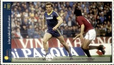 Cartolina calcio calciatore
