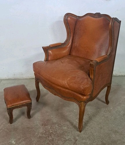 Poltrona parigina con puff - parigina,