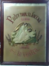 QUADRO CON PERSONAGGI IN CERA