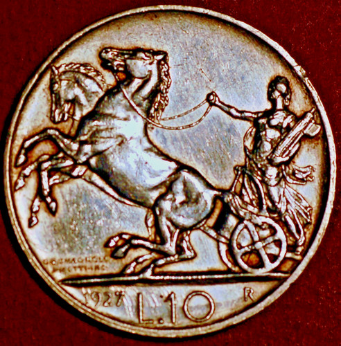 Italia lire 1927 vittorio - 10,