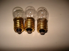 3 Lampadine 14 volt 5 watt Incandescenza LUMINARIE (cimitero)  bianche