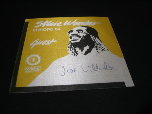Stevie wonder backstage pass - wonder,