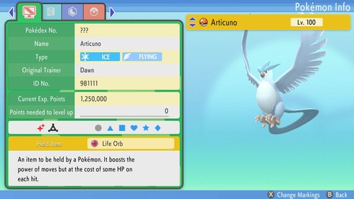 Shiny articuno 6ivs pokemon - articuno,