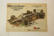 *ADVERTISING PUBBLICITA'  BURAGO LOTUS MK4/79 MARTINI-TISSOT scala 1:14  - 1979